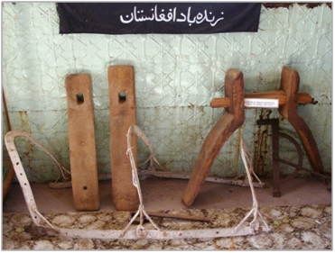 Wooden trees used on camels